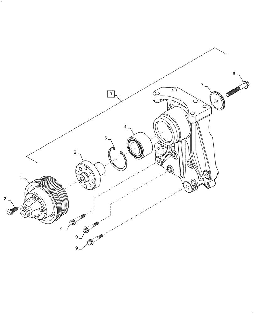 Схема запчастей Case IH PUMA1654 - (10.414.AC[01]) - FAN DRIVE, FA38024 (10) - ENGINE