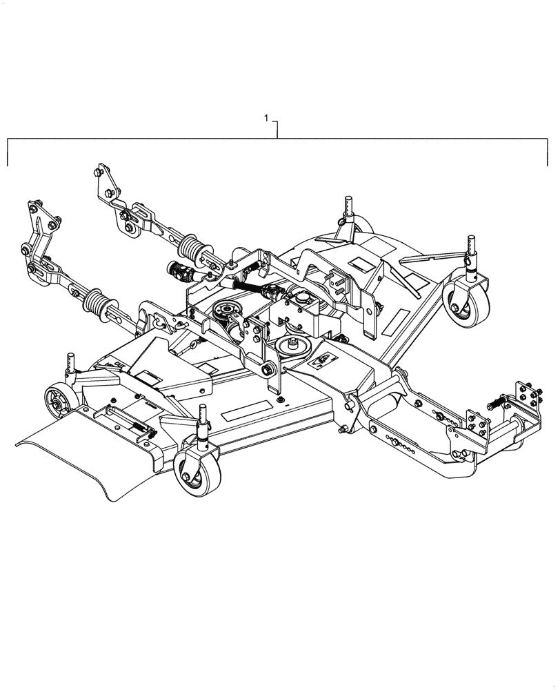 Схема запчастей Case IH MW266S - (58.910.AB[03]) - VAR - 717966206 - MOWER DECK ASSY, PREMIUM MOUNTING (WHOLEGOODS) (58) - ATTACHMENTS/HEADERS