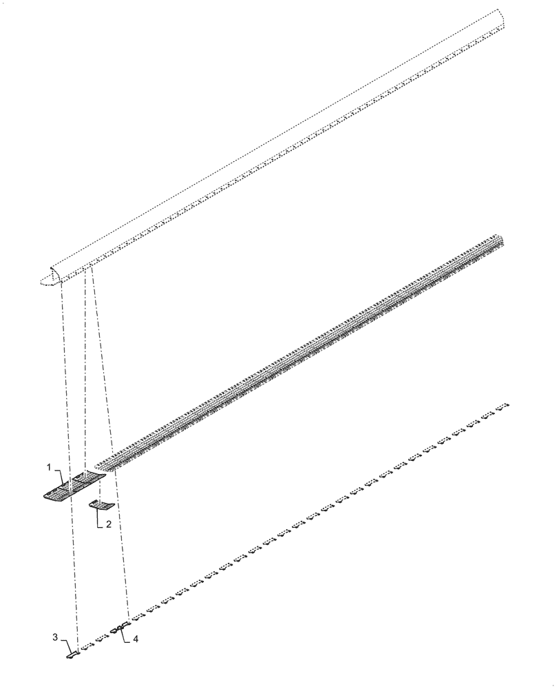 Схема запчастей Case IH DH303 - (58.130.AQ[01]) - POLY, SKID PLATE - SCHUMACHER CUTTING SYSTEM (58) - ATTACHMENTS/HEADERS