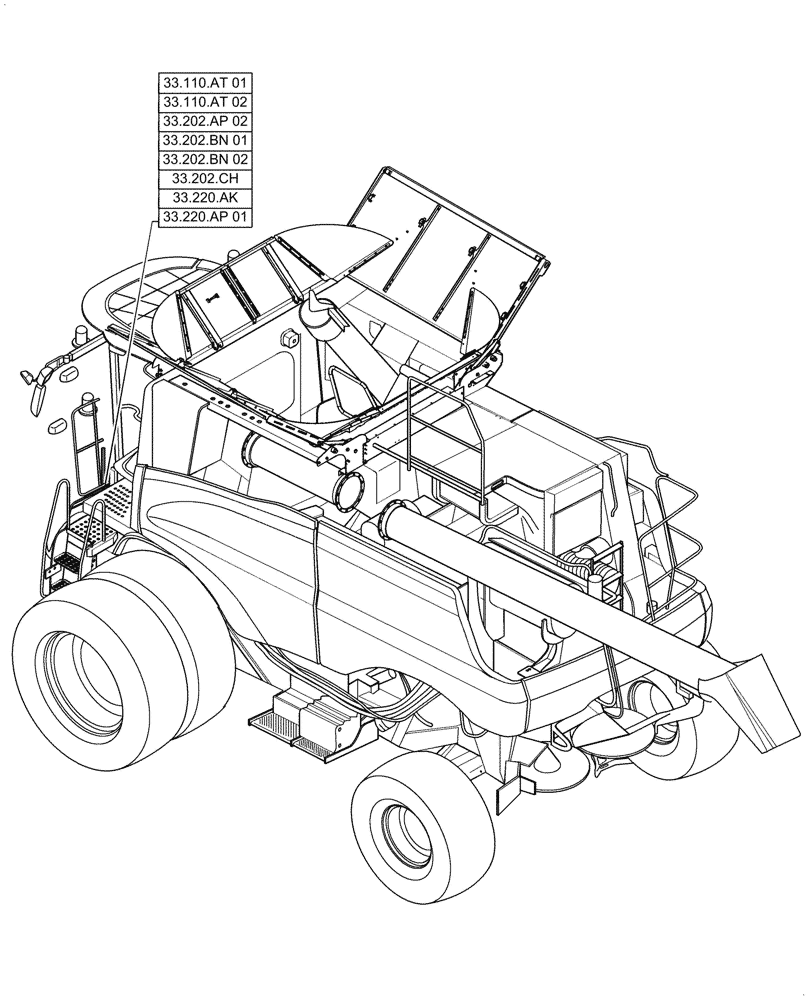 Схема запчастей Case IH 7088 - (33.000.00) - SECTION INDEX - BRAKES & CONTROLS (33) - BRAKES & CONTROLS