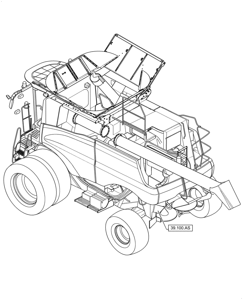 Схема запчастей Case IH 5088 - (39.000.00) - SECTION INDEX - FRAMES AND BALLASTING (39) - FRAMES AND BALLASTING
