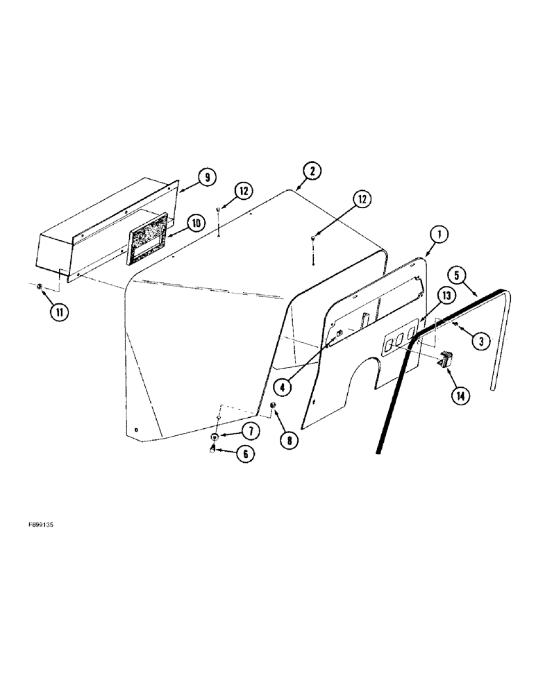 Схема запчастей Case IH 9310 - (9-070) - INSTRUMENT PANEL, ROPS (09) - CHASSIS/ATTACHMENTS