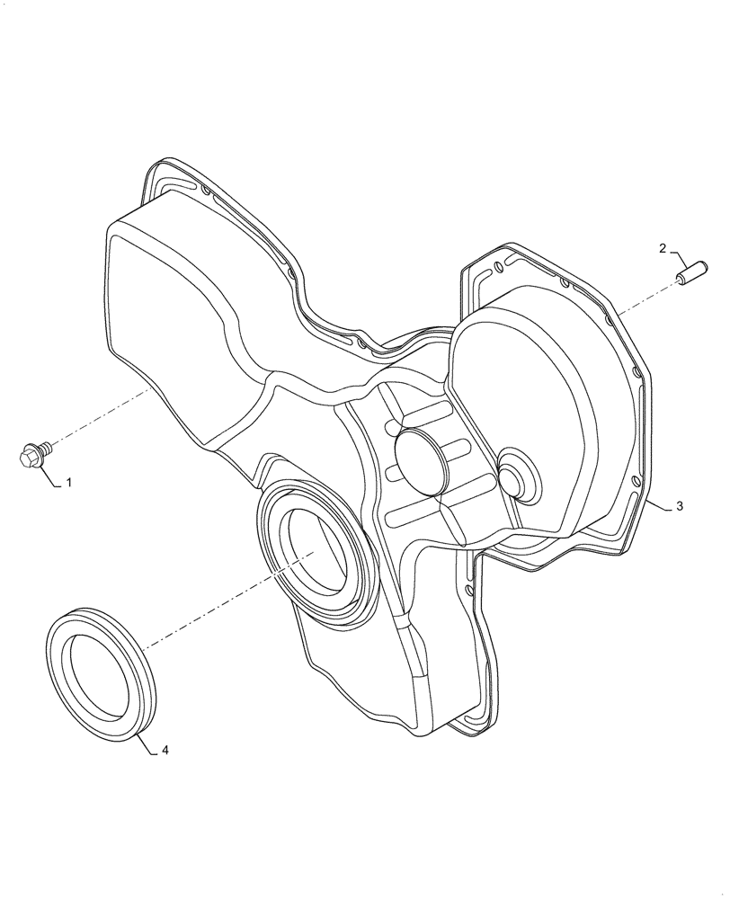 Схема запчастей Case IH FARMALL 55C - (10.108.AB) - TIMING GEAR COVER (10) - ENGINE