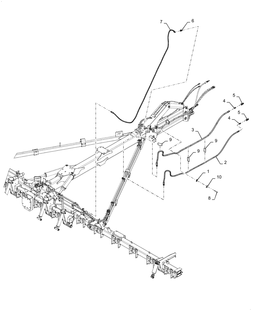 Схема запчастей Case IH 2150 - (35.744.AG[04]) - HYDRAULICS BULK FILL DRAW BAR HITCH (35) - HYDRAULIC SYSTEMS