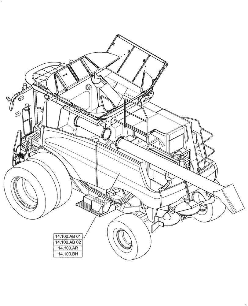Схема запчастей Case IH 7088 - (14.000.00) - SECTION INDEX - MAIN GEARBOX & DRIVE (14) - MAIN GEARBOX & DRIVE