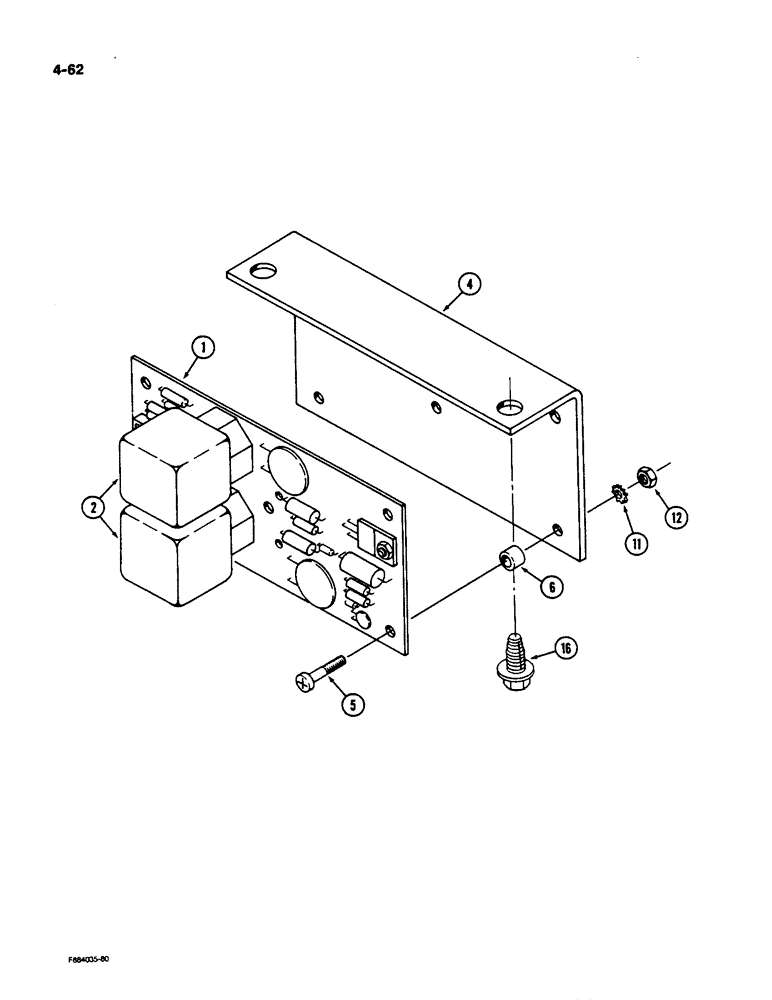 Схема запчастей Case IH 9170 - (4-62) - TIME BASE FLASHER ASSEMBLY (04) - ELECTRICAL SYSTEMS