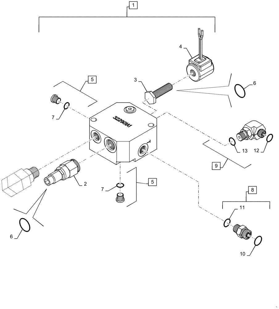 Схема запчастей Case IH 6140 - (29.218.AE) - TRANSMISSION RELEASE VALVE (29) - HYDROSTATIC DRIVE