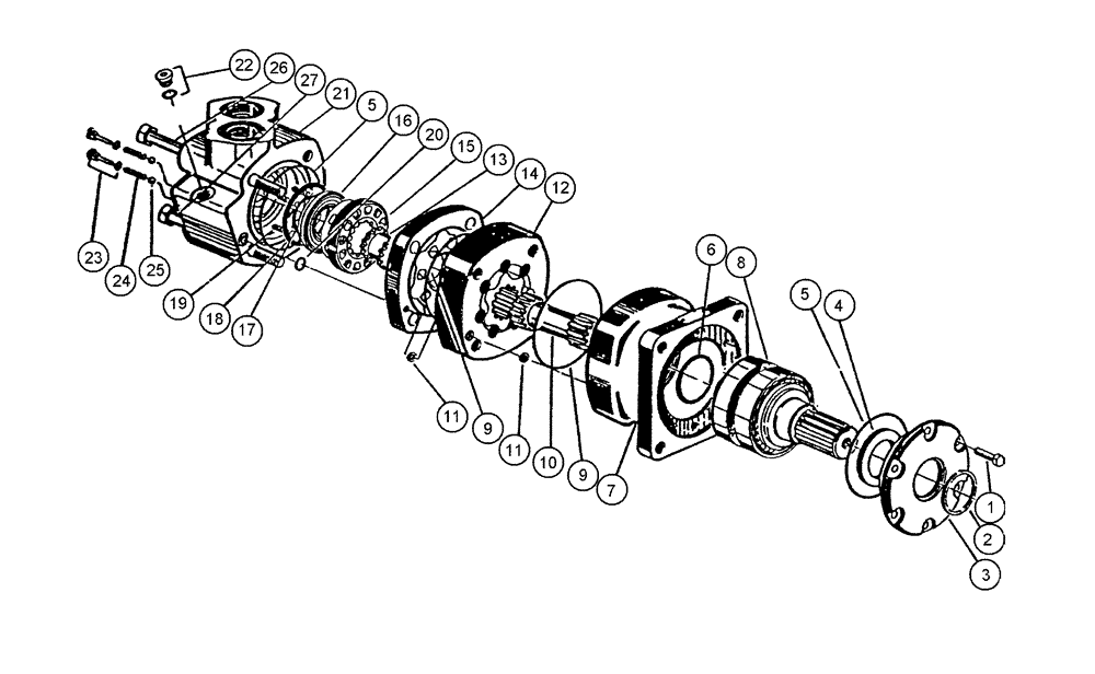 Схема запчастей Case IH 7700 - (B03.07[01]) - Hydraulic Motor {6000 Char-lynn: 59.9 cu.in.} (35) - HYDRAULIC SYSTEMS