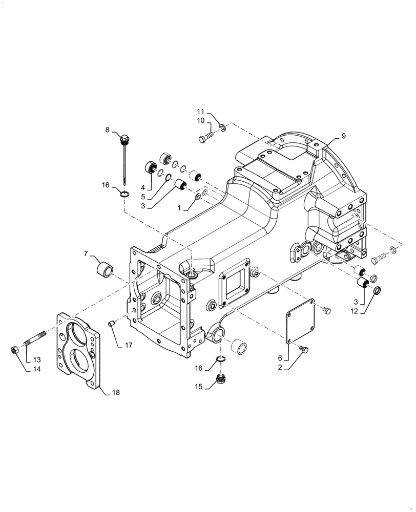 Схема запчастей Case IH FARMALL 55A - (21.112.01[02]) - MASTER CLUTCH HOUSING AND RELATED PARTS (21) - TRANSMISSION