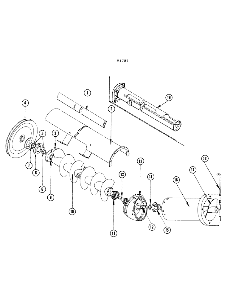 Схема запчастей Case IH 660 - (156) - GRAIN BIN AUGER 