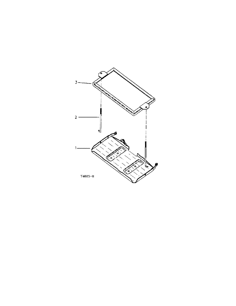 Схема запчастей Case IH 276 - (3-10) - BATTERY CARRIER (04) - ELECTRICAL SYSTEMS