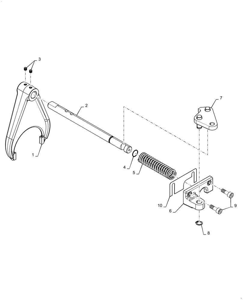 Схема запчастей Case IH FARMALL 55C - (27.106.AK) - DIFFERENTIAL LOCK (27) - REAR AXLE SYSTEM