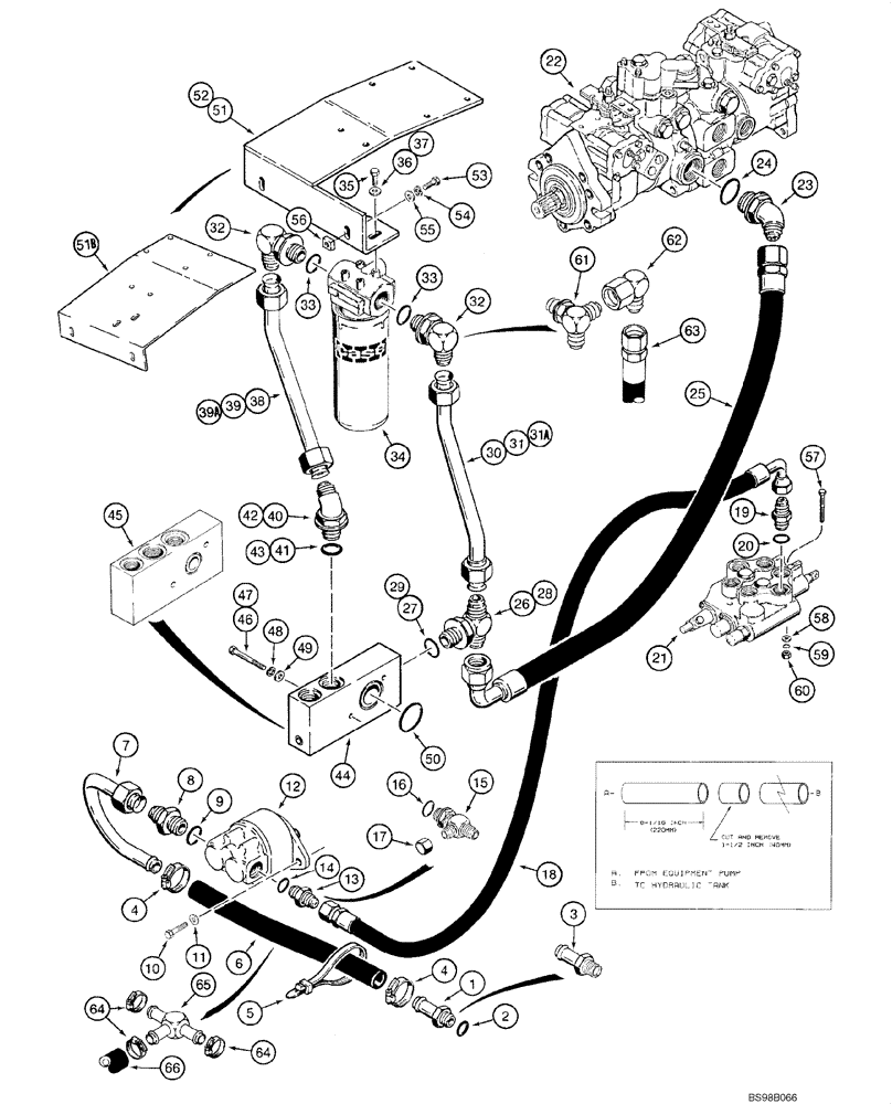 Схема запчастей Case IH 1840 - (08-12) - HYDROSTATIC DRIVE HYDRAULICS (08) - HYDRAULICS