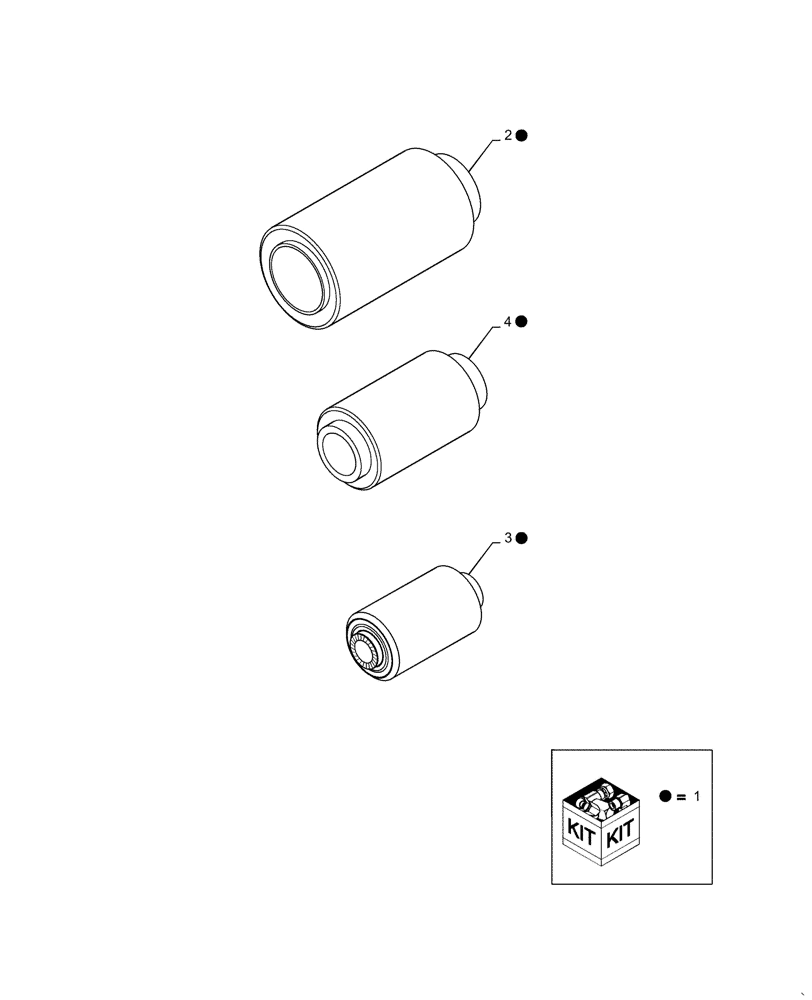 Схема запчастей Case IH 2588 - (88.474.12) - KIT SIEVE BUSHINGS (88) - ACCESSORIES