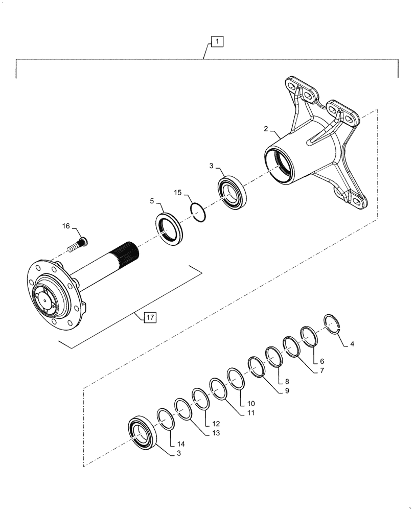 Схема запчастей Case IH SR210 - (25.450.AA) - AXLE (25) - FRONT AXLE SYSTEM