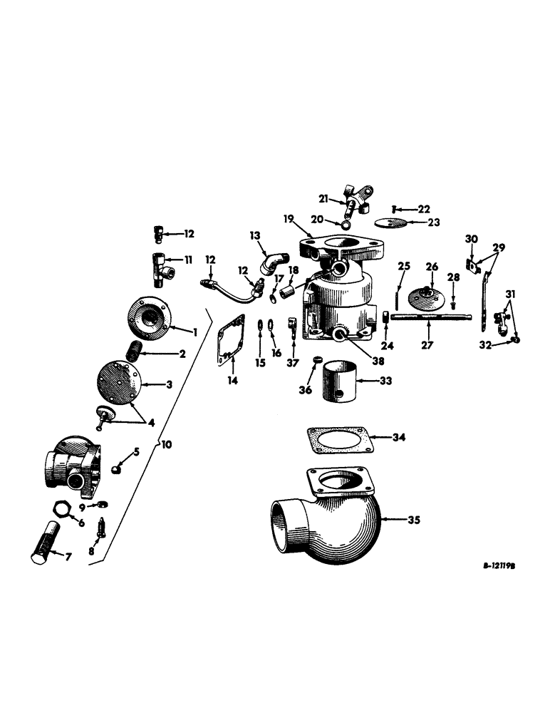 Схема запчастей Case IH 460 - (026) - FUEL SYSTEM, CARBURETOR, L. P. GAS (02) - FUEL SYSTEM