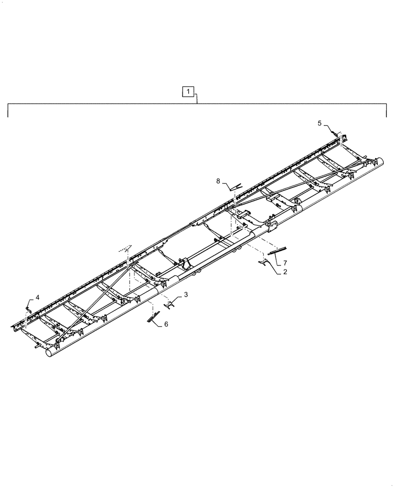 Схема запчастей Case IH 3152 - (88.058.29) - KIT, DRAPER FRAME SPLINT (88) - ACCESSORIES