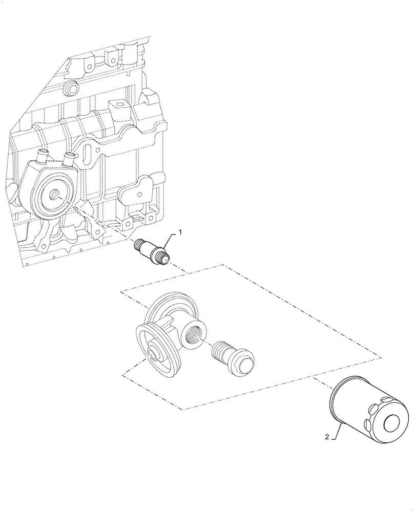 Схема запчастей Case IH FARMALL 60A - (10.408.AO[02]) - ENGINE OIL FILTER (10) - ENGINE