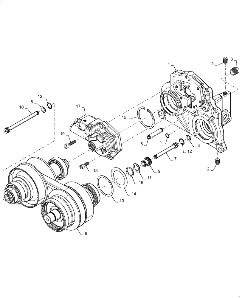 Схема запчастей Case IH FARMALL 55C - (21.600.AC) - VARIATOR (21) - TRANSMISSION