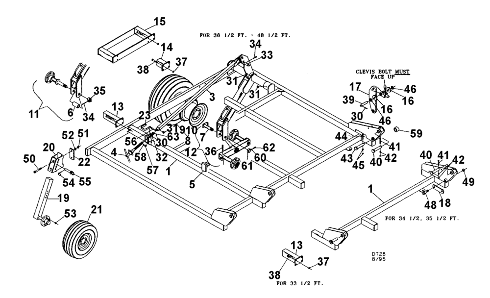 Схема запчастей Case IH TIGER-MATE - (09-03) - OUTER WING (09) - CHASSIS/ATTACHMENTS