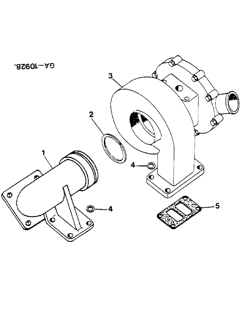 Схема запчастей Case IH D-179 - (15-07) - TURBOCHARGER COMPLETE 