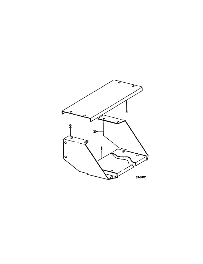 Схема запчастей Case IH 500 - (B-60[A]) - FRONT STEP ATTACHMENT, 12 AND 16 ROW 