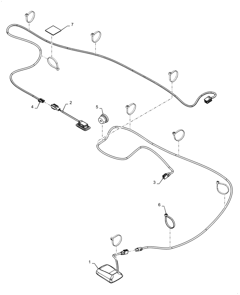 Схема запчастей Case IH PATRIOT 4440 - (55.512.AA[03]) - ANTENNA, BLUETOOTH (55) - ELECTRICAL SYSTEMS