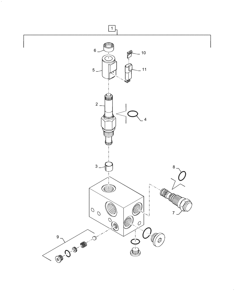 Схема запчастей Case IH 1255 - (35.138.AG[01]) - FLOW CONTROL VALVE ASSEMBLY (35) - HYDRAULIC SYSTEMS