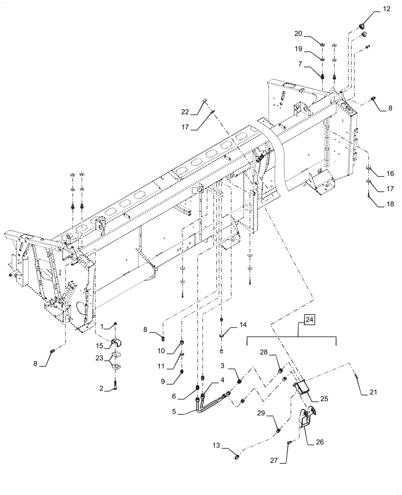 Схема запчастей Case IH 3020-20 - (35.410.01) - HYDRAULIC SYSTEM, MULTI-COUPLER AND HARDWARE (35) - HYDRAULIC SYSTEMS