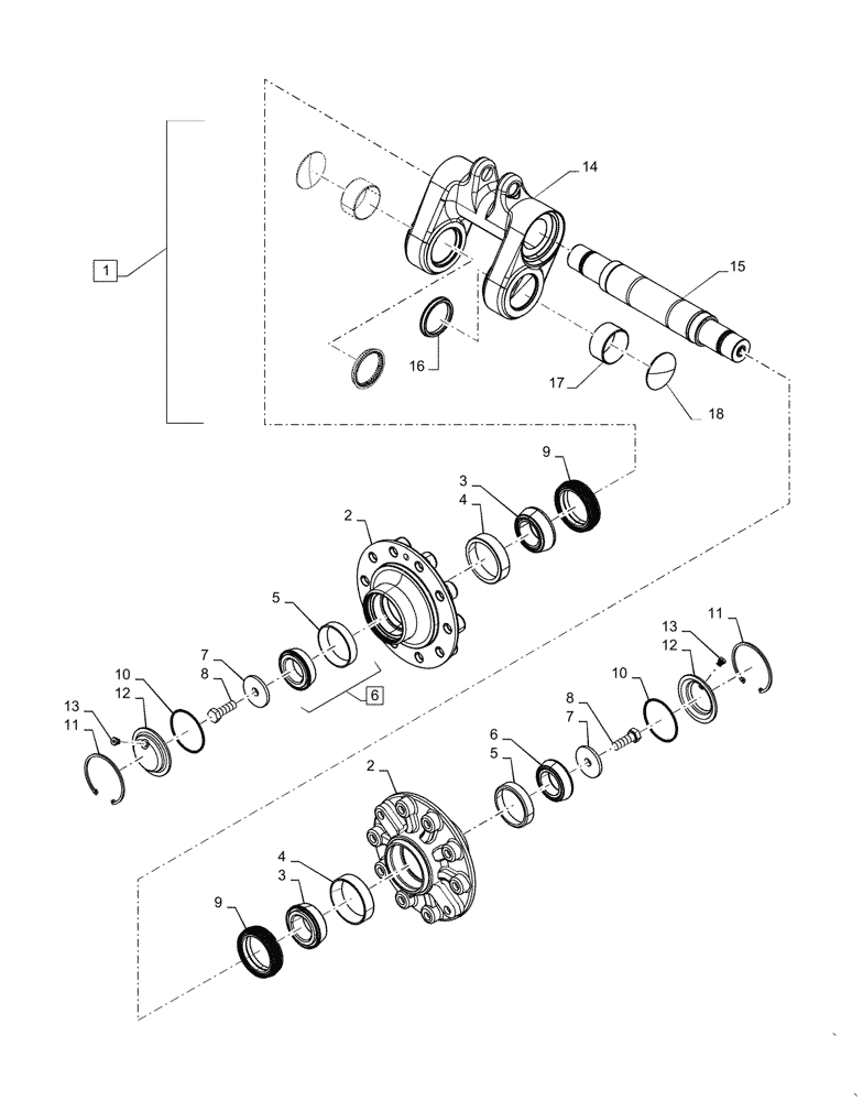 Схема запчастей Case IH QUADTRAC 470 - (48.138.AB[19]) - FRONT IDLER ASSY, ARCTIC (48) - TRACKS & TRACK SUSPENSION