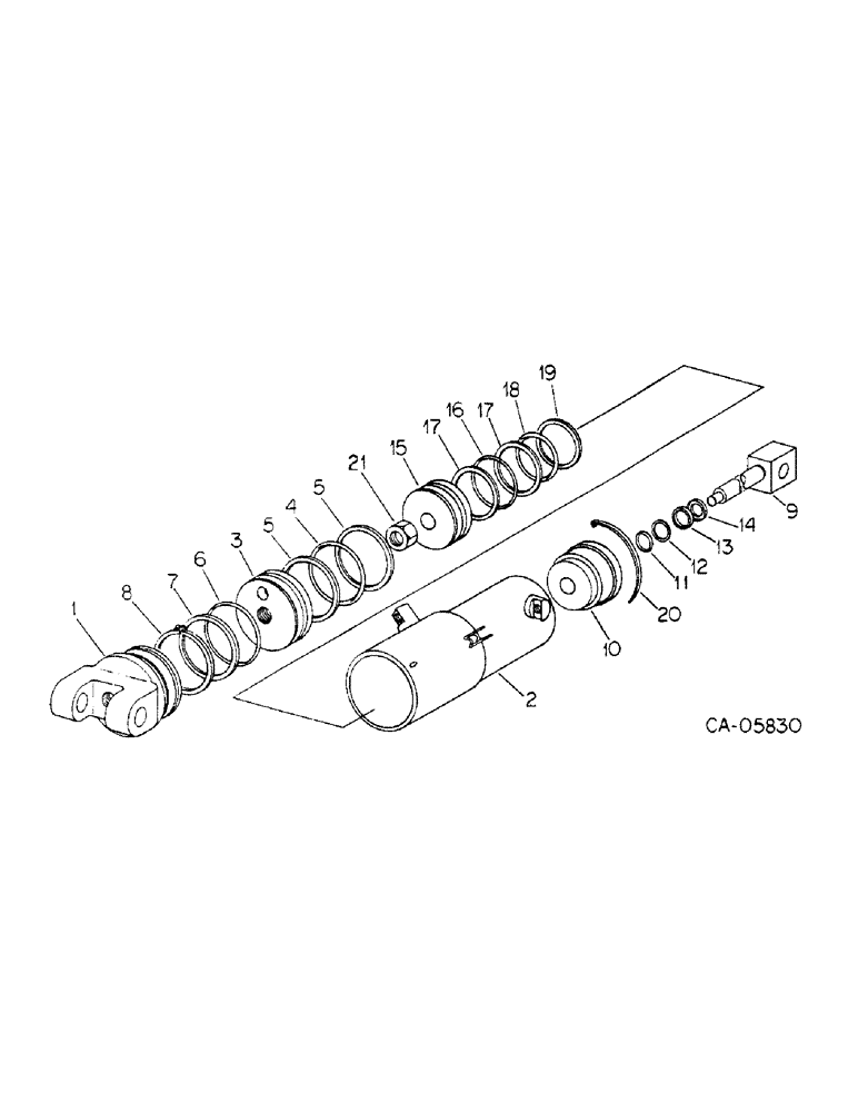 Схема запчастей Case IH 800 - (03-18) - FRAME, HYDRAULIC CYLINDER, UNITS H, J, P AND Q (09) - CHASSIS/ATTACHMENTS