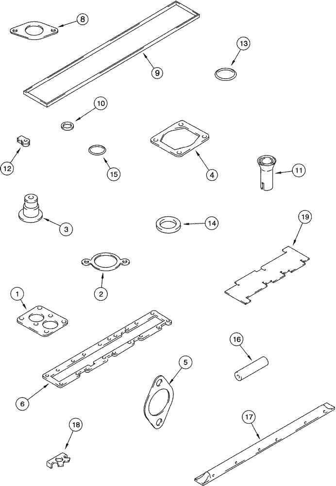 Схема запчастей Case IH 2377 - (02-40) - GASKET KIT - VALVE GRIND - BSN HAJ0295001 (01) - ENGINE