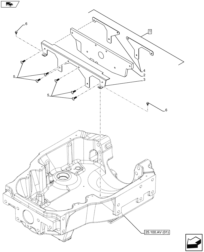 Схема запчастей Case IH MAXXUM 110 - (10.400.BF[07]) - VAR - 330408, 390409 - RADIATOR BAFFLE PLATE, STD/SUPERSTEER FRONT AXLE (10) - ENGINE