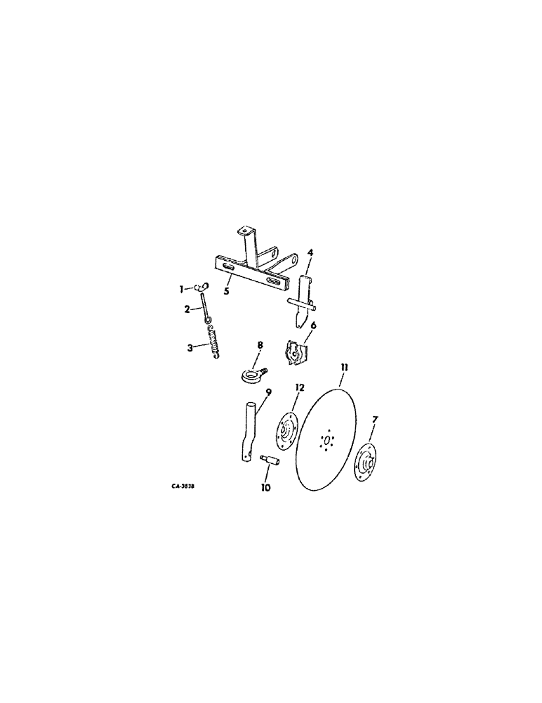 Схема запчастей Case IH 92 - (D-23[B]) - DISK COVERING ATTACHMENT, QUANTITIES SHOWN ARE PER ROW 