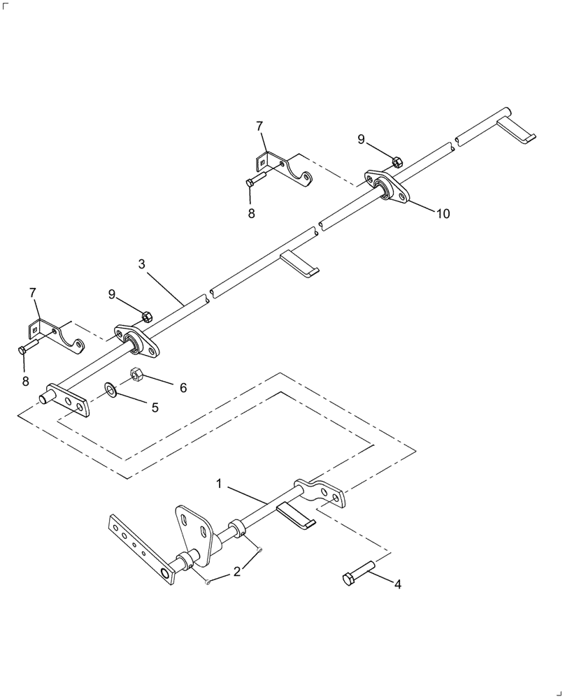 Схема запчастей Case IH 2020 - (20.12.07[2]) - SENSOR ROD, PIN CBJ041218 AND AFTER (58) - ATTACHMENTS/HEADERS