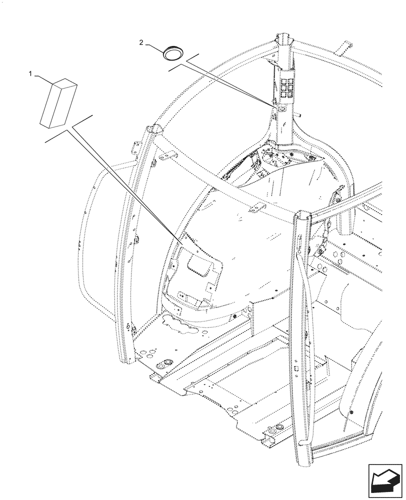 Схема запчастей Case IH PUMA1654 - (55.518.AI[02]) - W/O ISOBUS SOCKET, ISO (55) - ELECTRICAL SYSTEMS