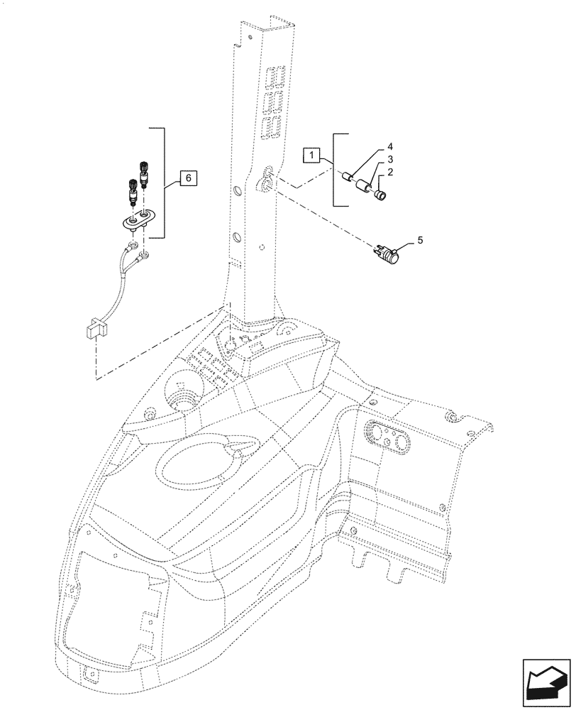 Схема запчастей Case IH PUMA1804 - (55.510.AF[04]) - CAB CABLE AND RELATIVE PARTS (55) - ELECTRICAL SYSTEMS