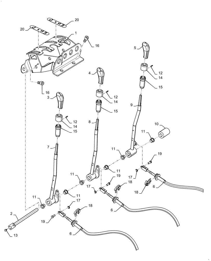 Схема запчастей Case IH PUMA1804 - (35.204.BL[03]) - CONTROL VALVE CONTROL (35) - HYDRAULIC SYSTEMS