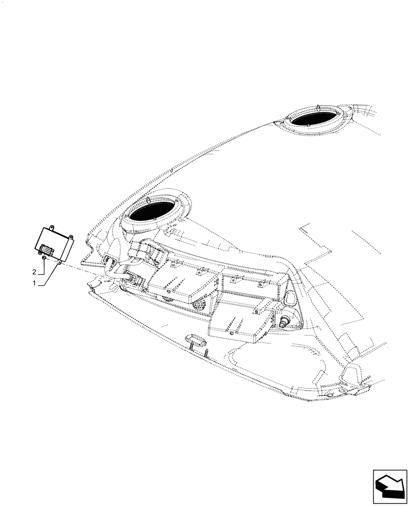 Схема запчастей Case IH PUMA1804 - (55.404.BS[06]) - WORK LAMPS (55) - ELECTRICAL SYSTEMS