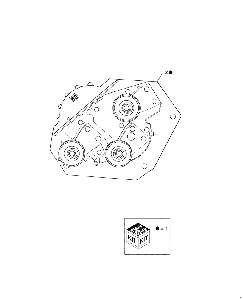 Схема запчастей Case IH 1245 - (61.905.AB[02]) - KIT SINGULATOR ASSEMBLY (61) - METERING SYSTEM