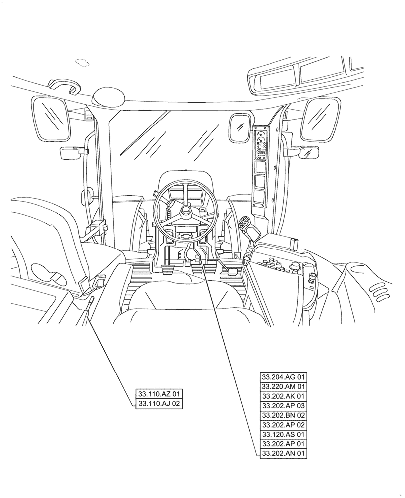Схема запчастей Case IH PUMA1654 - (33.000.00[02]) - SECTION INDEX - BRAKES & CONTROLS (33) - BRAKES & CONTROLS