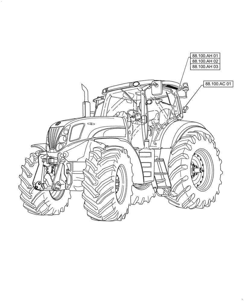 Схема запчастей Case IH PUMA1804 - (00.000.88[01]) - PICTORIAL INDEX - ACCESSORIES (00) - GENERAL & PICTORIAL INDEX