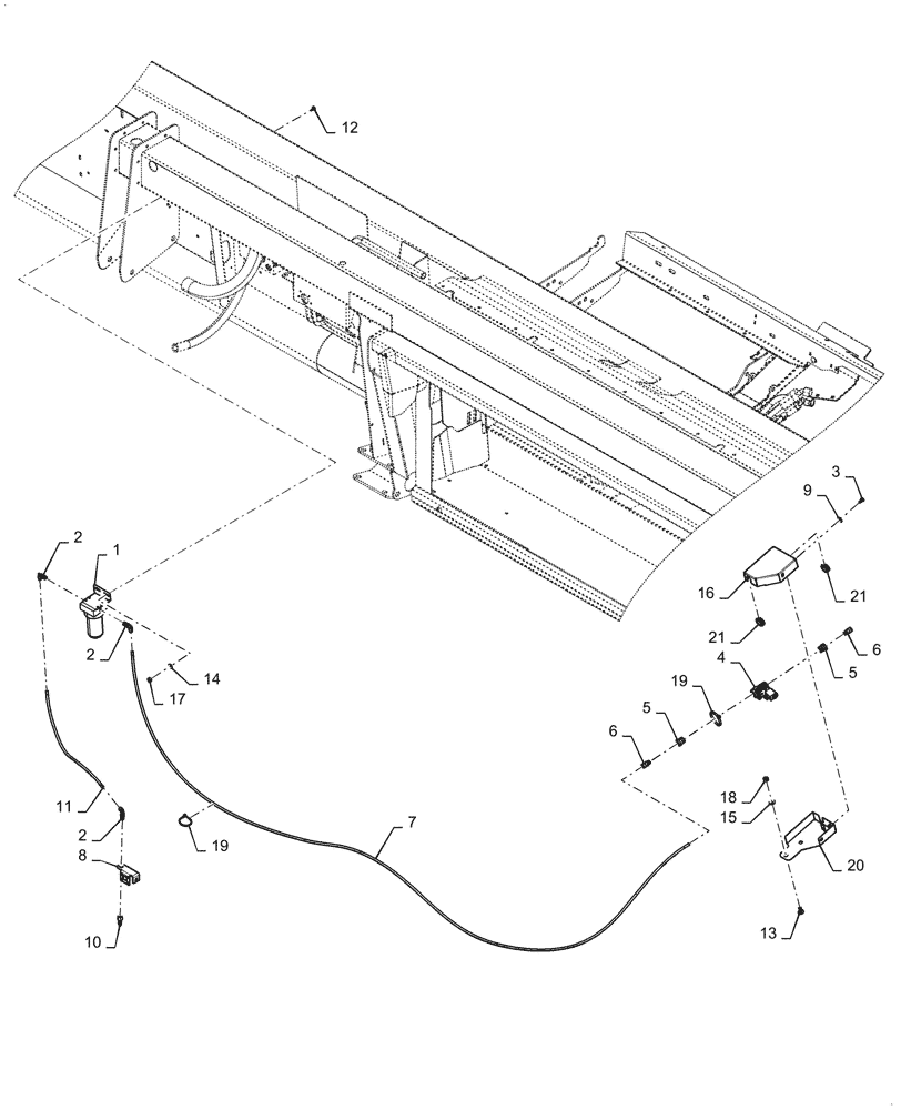 Схема запчастей Case IH 3162 - (55.350.01) - AIR CONTROL CIRCUIT (55) - ELECTRICAL SYSTEMS