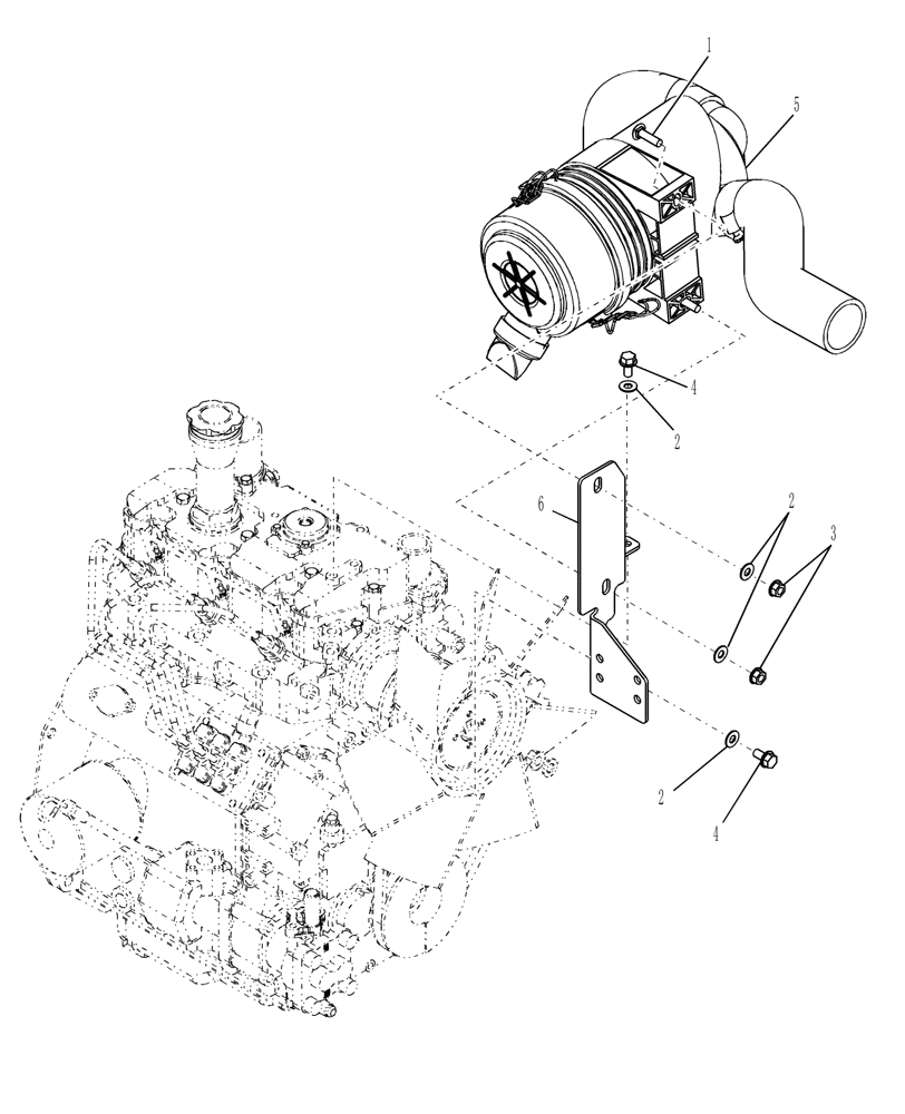 Схема запчастей Case IH FARMALL 31 - (02.04) - AIR CLEANER (02) - ENGINE EQUIPMENT