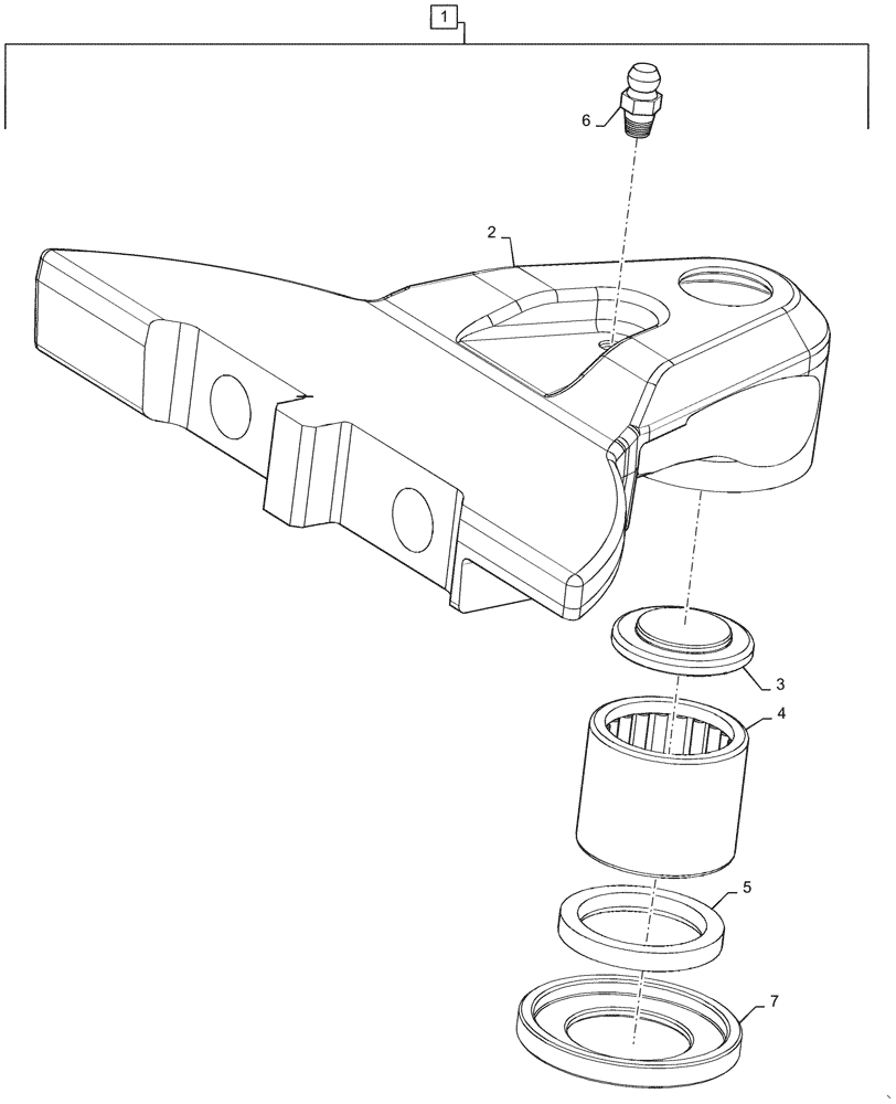 Схема запчастей Case IH 3162 - (58.110.07[01]) - ARM, ASSY, KNIFE TURRET, LH (58) - ATTACHMENTS/HEADERS