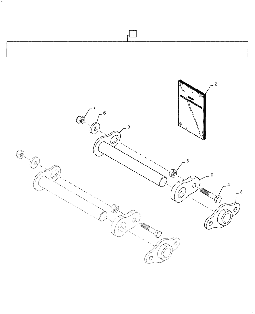 Схема запчастей Case IH 3152 - (88.044.04) - KIT, GAUGE WHEEL ARM PIVOT (88) - ACCESSORIES