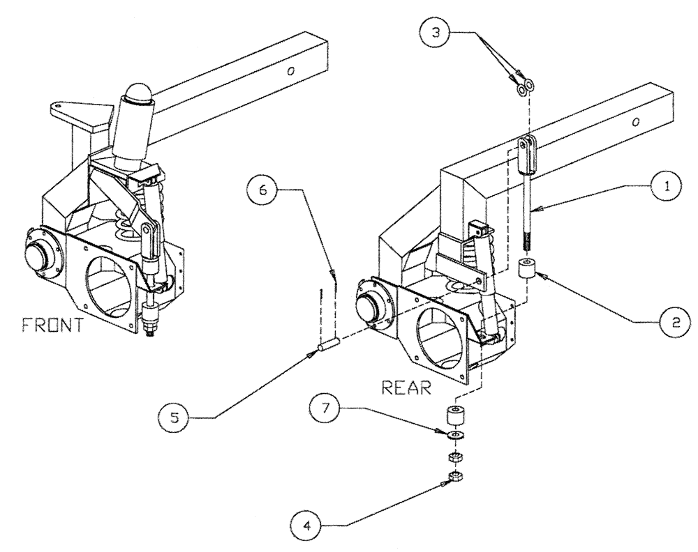 Схема запчастей Case IH PATRIOT XL - (04-006) - SHOCK LIMITER ASSEMBLY Suspension & Frame