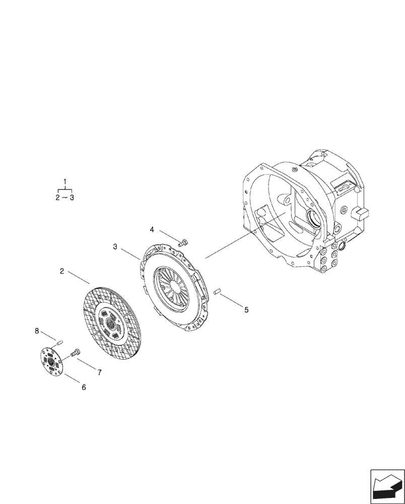 Схема запчастей Case IH FARMALL 55C - (18.110.010) - CLUTCH & DISC ASSY, MECHANICAL TRANSMISSION (18) - CLUTCH