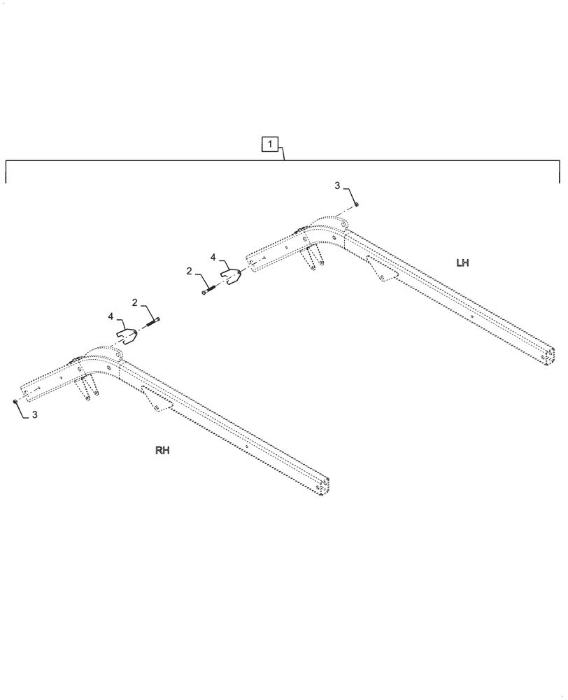 Схема запчастей Case IH DH213 - (58.101.AQ[04]) - REEL ARM SHIM KIT (58) - ATTACHMENTS/HEADERS