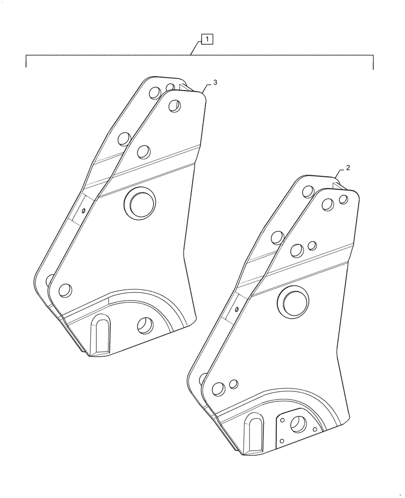 Схема запчастей Case IH L735 - (82.101.030[01]) - BEARING CARRIER - MSL (82) - FRONT LOADER & BUCKET